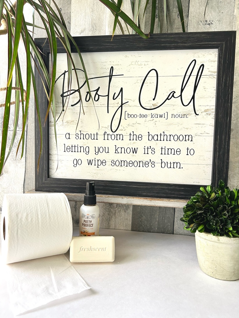 🌴Humorous Wall Sign With a Message Framed with Wood
